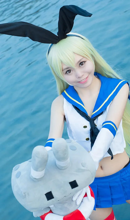 Collection Kancolle Fleet Kanmusu Shimakaze Cosplay Costume Anime Girls Sailor Suit For Women Sexy Summer Dress Full Set