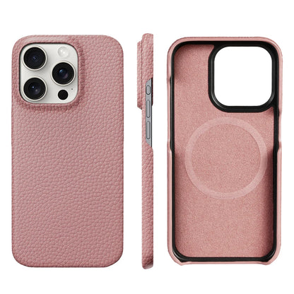 Natural Cowhide Leather for Magsafe Case for iPhone 16 15 Pro Max Promax 15Pro 16Pro Luxury Magnetic Phone Back Cover
