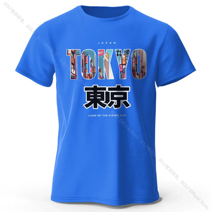 Tokyo Printed Fashion Forward 100% Cotton T-Shirt, Ultra Soft Round Neck Short Sleeve Tee, Perfect for Men & Women