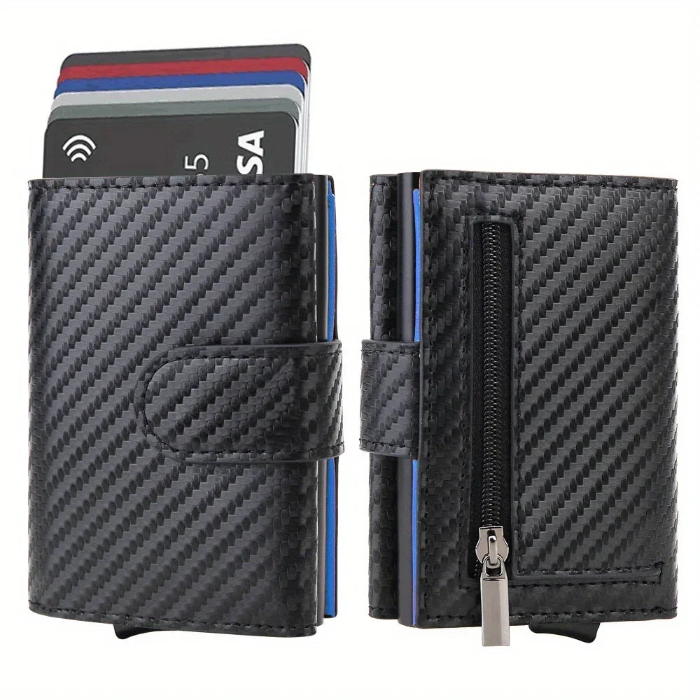 Microfiber Leather Men Wallets Fashion Card Holder Trifold Wallet Money Bags Smart Slim Thin Coin Pocket Wallet Purse