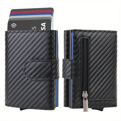 Microfiber Leather Men Wallets Fashion Card Holder Trifold Wallet Money Bags Smart Slim Thin Coin Pocket Wallet Purse
