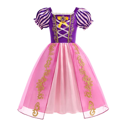 2026 Girls Costume Sleeping Beauty Aurora Princess Party Rapunzel Halloween Snow White Cosplay Costume Kid Cinderella Dress up