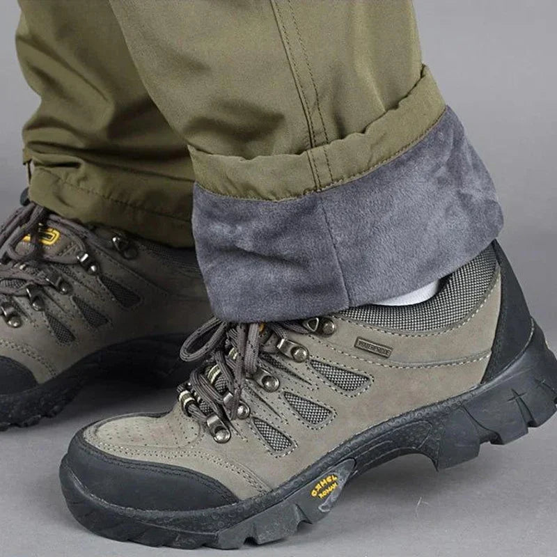 Tactical Fleece Pants Men Winter Outdoor Work Cargo Trousers Thicken Warm Baggy Long Trousers Male Multi-pocket Tactical Pants