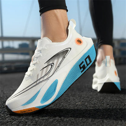 Men's Lightweight Breathable Mesh Training Running Shoes - Non-Slip, Casual Athletic Sneakers for Outdoor Sports & Jogging