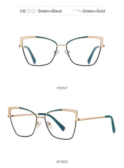 Fashion optical Frame Brand Design Women Eyeglasses Can Customized Prescription Anti-blue Light Prescription Glasses 3106