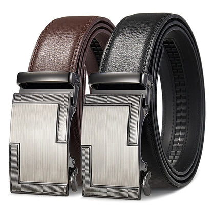 Men's Belt Genuine leather belt Man's high quality luxury business automatic belt Adjustable designer belt for men