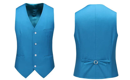 Vest for Men 17 Colors Solid Color Slim Single Breasted Waistcoat Business Fashion Casual High Quality Men Clothing Suit Vests