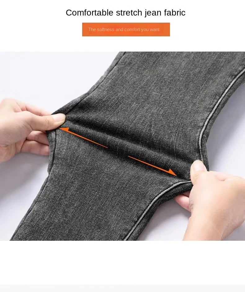 Winter Thick female Velvet Women High Waist Skinny Jeans Simple Fleece Warm Slim fit Stretch Ladies Casual Denim Pencil Pants