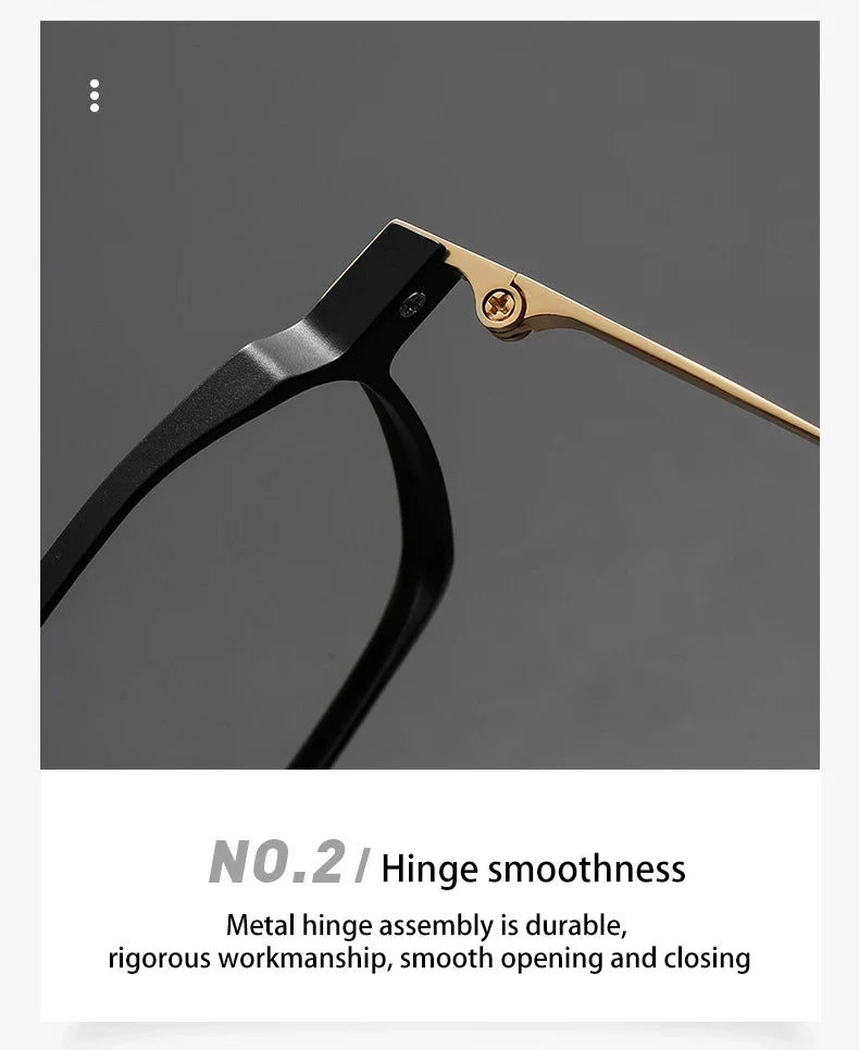 Aluminum Titanium Legs Men's Business Classic Anti-Blue Light Computer Glasses Reading Glasses Customizable Lenses 20229