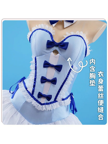 Anime New Kitagawa Marin Blue Bunny Girl My Dress-Up Darling Marin Kitagawa Bunny Girl Cosplay Costumes Role Play Cosplay Outfit