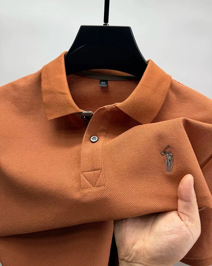 Luxury brand 100% cotton short sleeve polo shirt summer new trend Paul pony embroidery T-shirt business golf casual men's wear