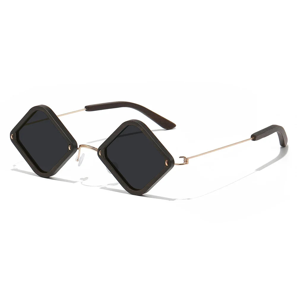 wooden adult sunglasses, handcrafted purple sandalwood polarized glasses, mirror-coated lenses, glasses gift box 2107