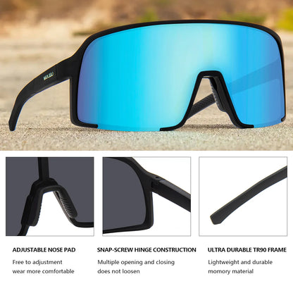 Polarized Sunglasses for Men Women, Windproof Outdoor Sports Cycling Running UV400 Protection Sun Glasses 8133