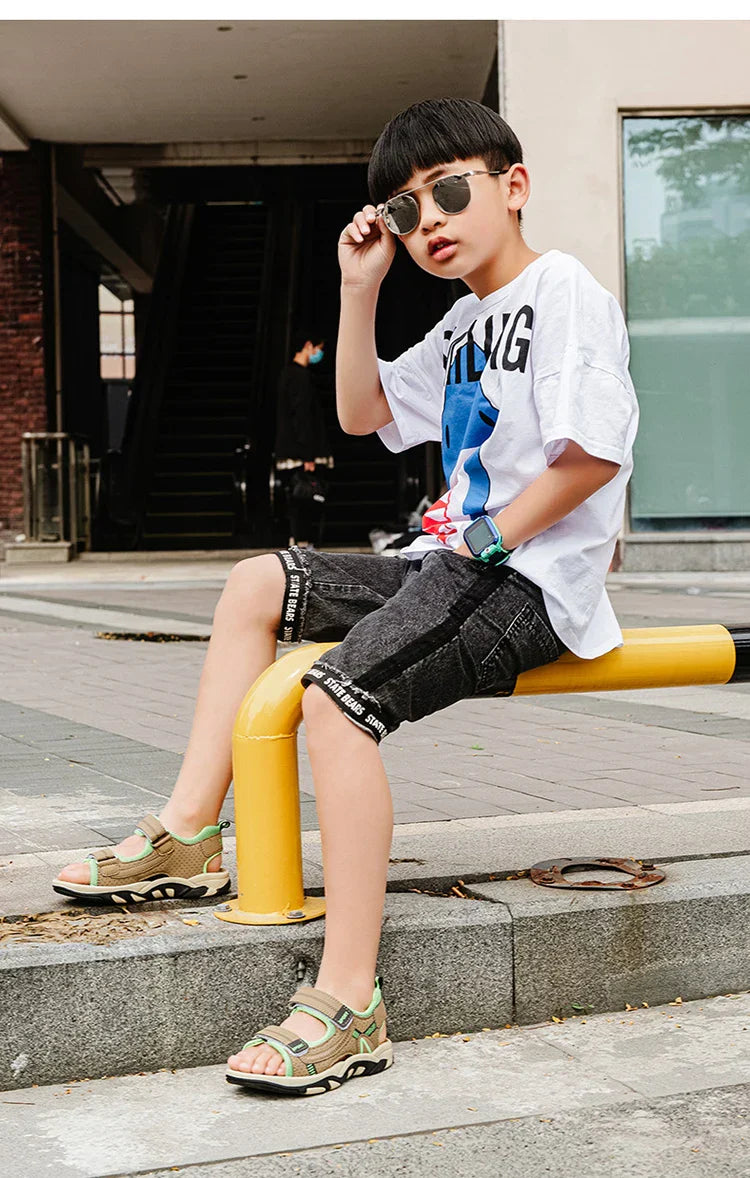 Children Sandals 2026 Summer Children's Sandals Boys Primary School Students Comfortable Soft Bottom Kids Sandals Comfortable