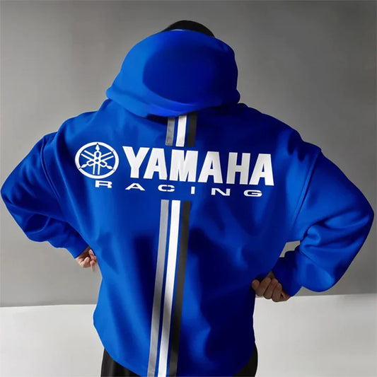 2026 New Yamaha New Autumn And Winter Cotton Hooded Sweatshirt Men And Women Oversized Comfortable And Motorcycle Riding Hooded