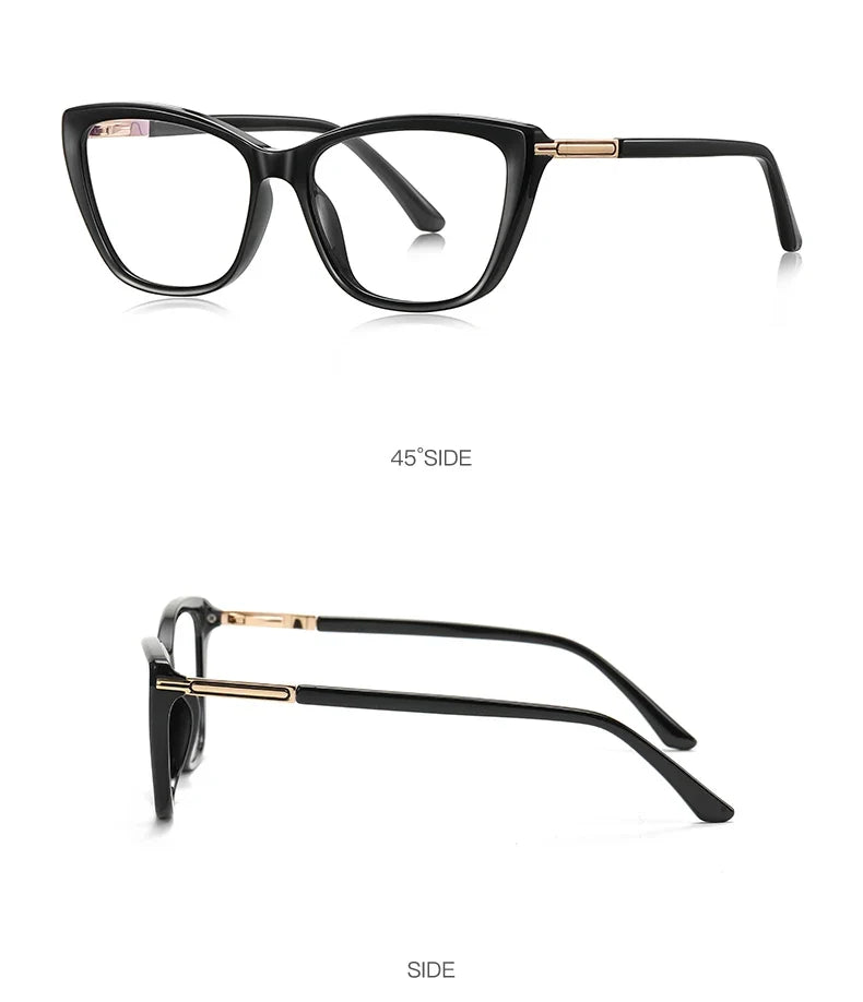 Simple Classic Butterfly Personalized Design Women's Anti-Blue Light Reading Glasses Customizable Prescription  PFD2233