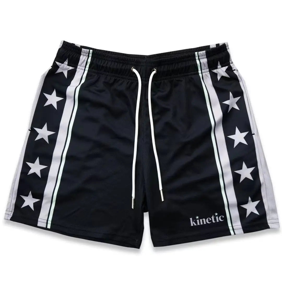 Summer Mens Sports Gym Fitness Running Basketball Short Pants Quick Dry Mesh Trend Jogger Beach Casual Motorcycle Shorts