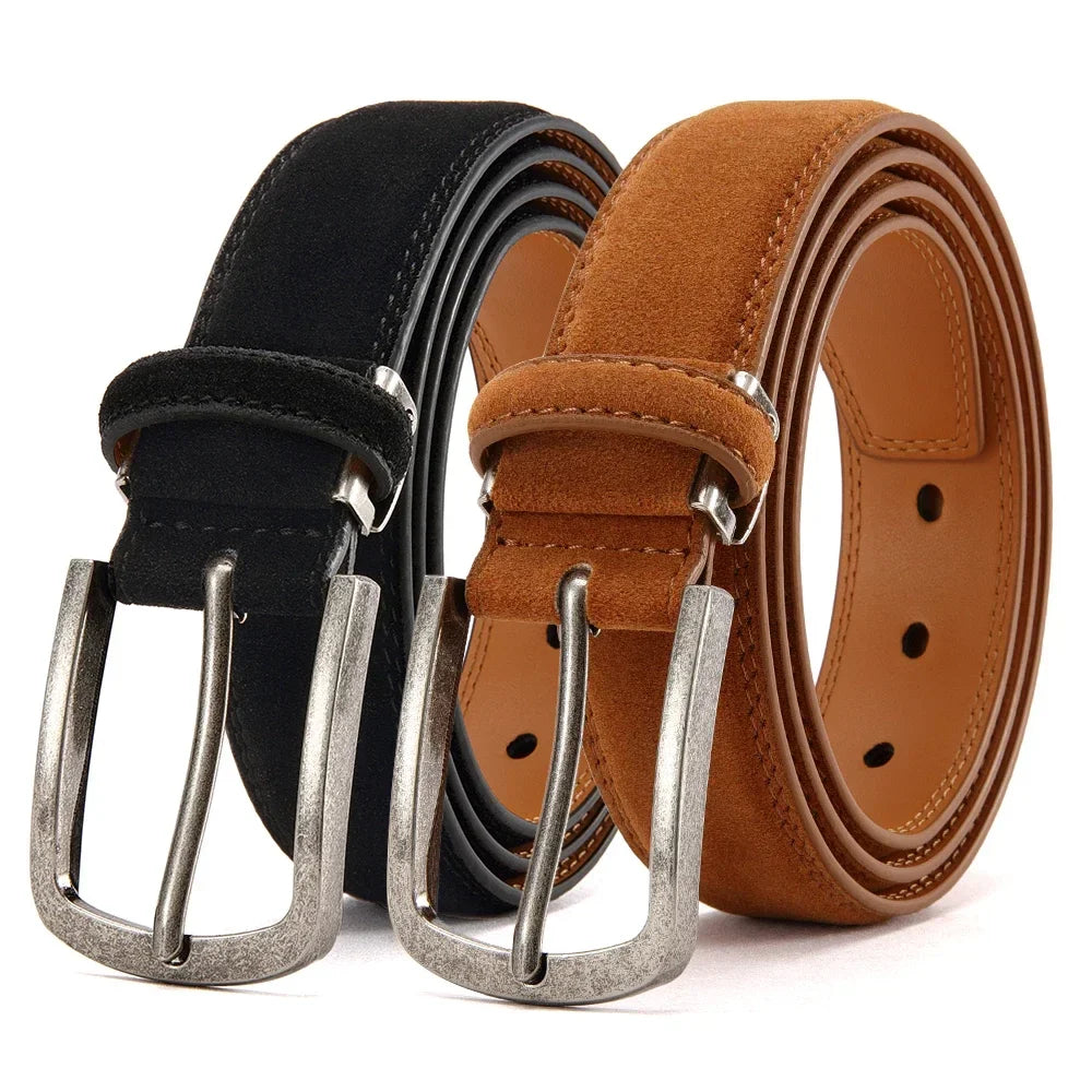 Men Belts High Quality PU Leather LONG Large Pin Buckle Metal Automatic Buckle Male Multi style Belts Strap Male