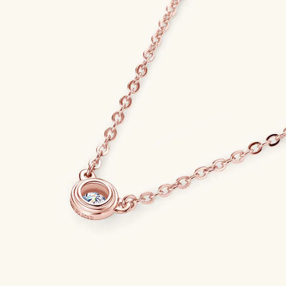 3mm Moissanite Diamond Round Pendant Necklaces for Women 925 Sterling Silver Chains Wedding Fine Jewelry Gift Collares