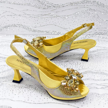 2025 Fashionable Orange Open Toe Women's Sandals with Matching Bag Set - Perfect for Weddings and Parties