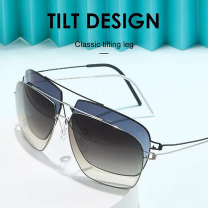 Classic Aviator Sunglasses Men Gold Metal Frame Green Lens Retro Pilot Shades UV400 Outdoor Driving Sun Glasses