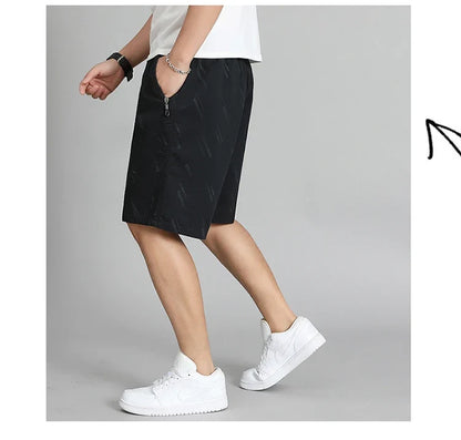 New Shorts Men's Summer Thin Section Casual Quick Dry Five-Minute Pants Loose Large Size Sports Pants