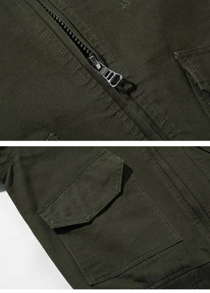 Men's Tactical Motorcycle Riding Jacket Military SWAT Combat Army Pilot Windbreaker Autumn Multi-Pocket Cargo Coat Outdoor Biker