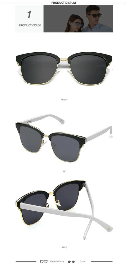 Half Frame Sunglasses Women's Fashion Half Frame Driving Sunglasses Outdoor Travel