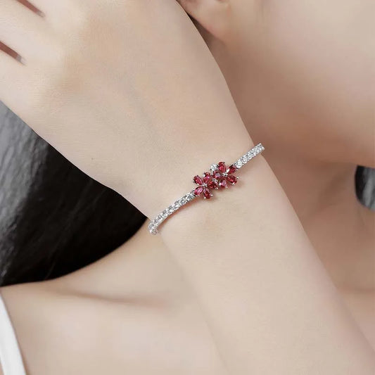 Nouveau bracelet de tennis en diamant zircon de 3 mm pour femmes et filles en argent plaqué S925 18 carats, chaîne de maillons à haute teneur en carbone, cadeau