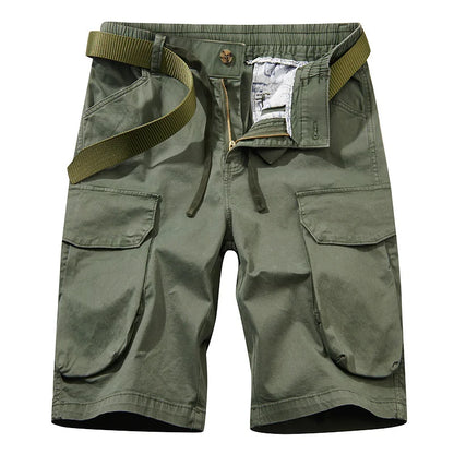 Men Spring Casual Tactical Cargo Shorts Men Multi Pocket Outdoor Shorts Men Breathable Sports Workout Daily Wear Male Shorts