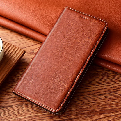 Crazy Horse Genuine Leather Flip Case For Apple iPhone 12 13 14 15 16 16e 17 Pro Max Plus Mini Air Phone Cover Card Cases