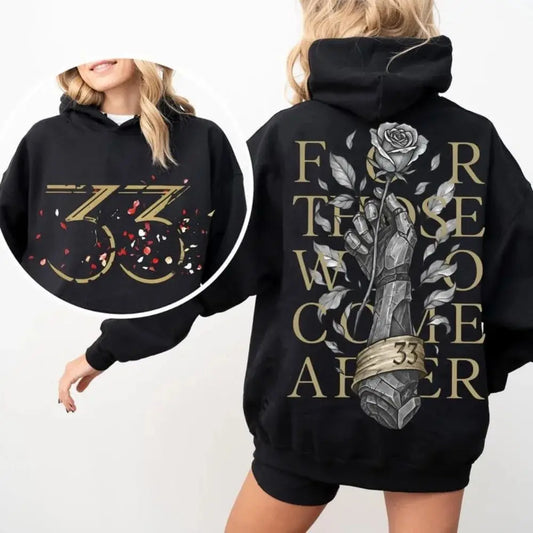 Game Tribute Apparel Hoodie Expedition 33 for Those Who Come After Quote Gamer Hoodie Gustave Clair Obscur Fan Sweatshirt Unisex