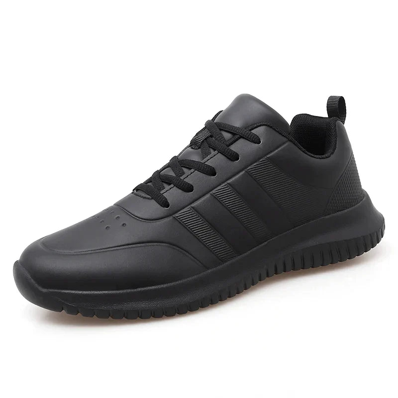 Causal Chef Shoes four Season new Lightweight Soft Sole Comfort Oil proof Men and Women's Chef Business Work Leather Shoe