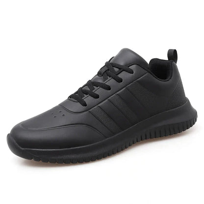 Causal Chef Shoes four Season new Lightweight Soft Sole Comfort Oil proof Men and Women's Chef Business Work Leather Shoe
