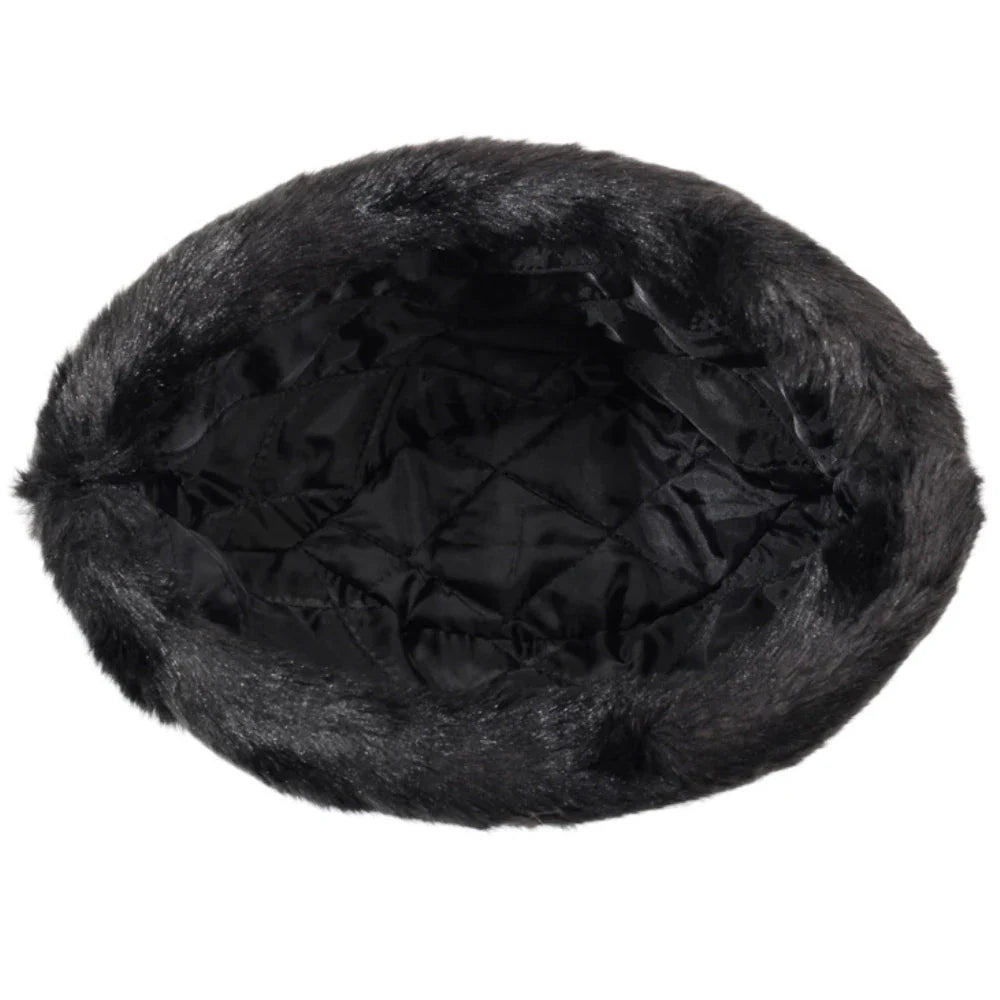 Thick Warm Winter Hats for Men Classic Faux Fur Russian Hat Male Snow Ski Earflap Cap Bomber Hat Dad Father Russian Cap