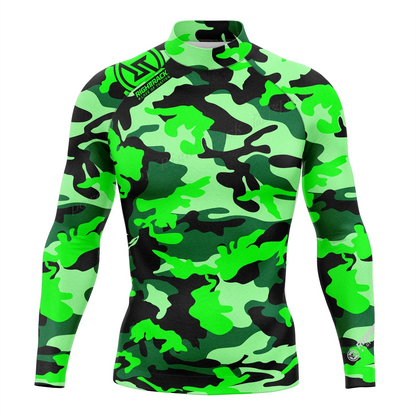 RT Men's Rashguard Surfing Shirt Camo Long Sleeve Diving Sun Screen Beachwear Snorkeling UV Protection Swimwear New's