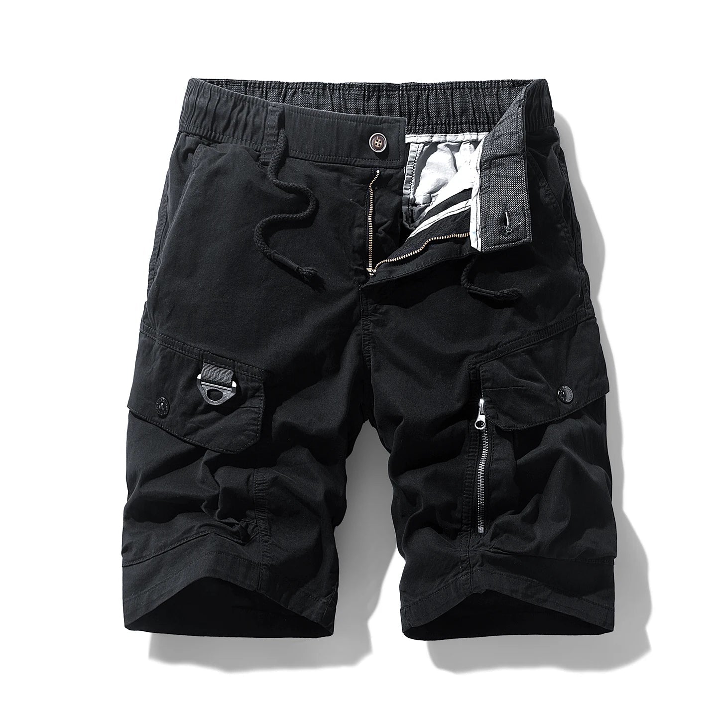 Summer Men Cargo Cotton Shorts Mens Beach Multi Pocket Shorts Pants Man Spring Casual Fashion Joggers Shorts Male Dropshipping