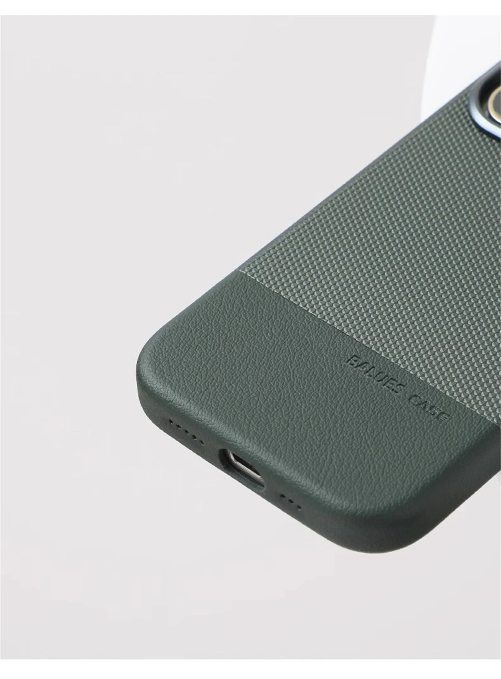 Luxury Business Hit Color Relief Leather Magnetic Case For iPhone 17 Air 16 15 14 13 Pro Max MagSafe Shockproof Alloy Lens Cover