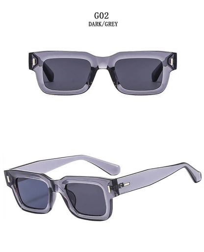 2024 Square Sunglasses For Men Luxury Vintage Sunglasses Women Trendy Retro Men Fashion Gafas De Sol Hombre Lunette Soleil Femme