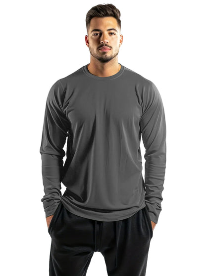 5-Pack Loose Men's Casual Solid Color Breathable Quick-Dry Sports T-Shirts for Summer Running