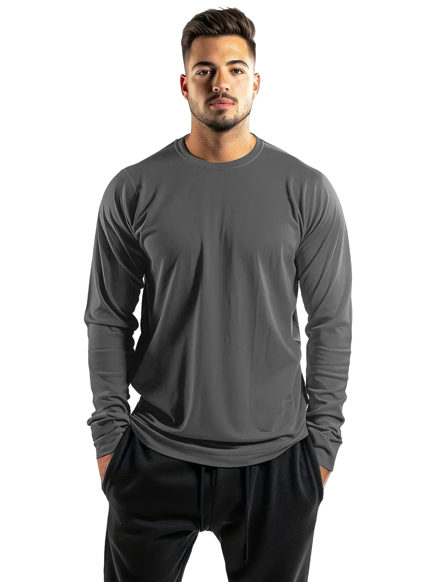 5-Pack Loose Men's Casual Solid Color Breathable Quick-Dry Sports T-Shirts for Summer Running