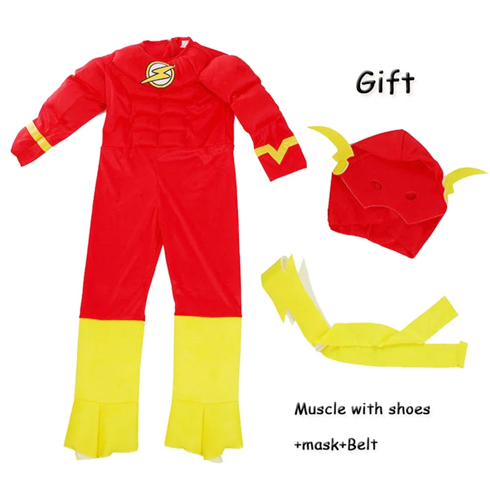Anime Muscle Cosplay Sets - Full Body Girl Set with Mask and Cloak for Halloween Role Playing