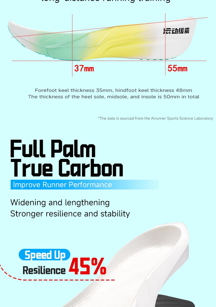 Full Plam Carbon Plate Trail Running Shoes Men 2026 High Quality Trendy Shoes New Ultra-light Running Shoes Sports