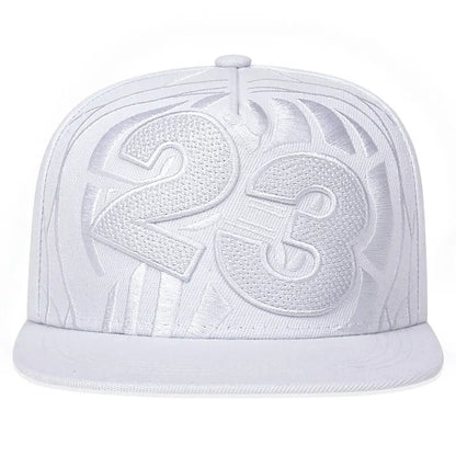 Unisex 23 Basketball Letter Embroidery Hip-hop Hats Outdoor Adjustable Casual Baseball Caps Sunscreen Hat