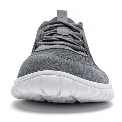 Wide Toe Walking Shoes Men Women Non Slip Outdoor Sneakers Lace Up Mesh Breathable Running Shoes
