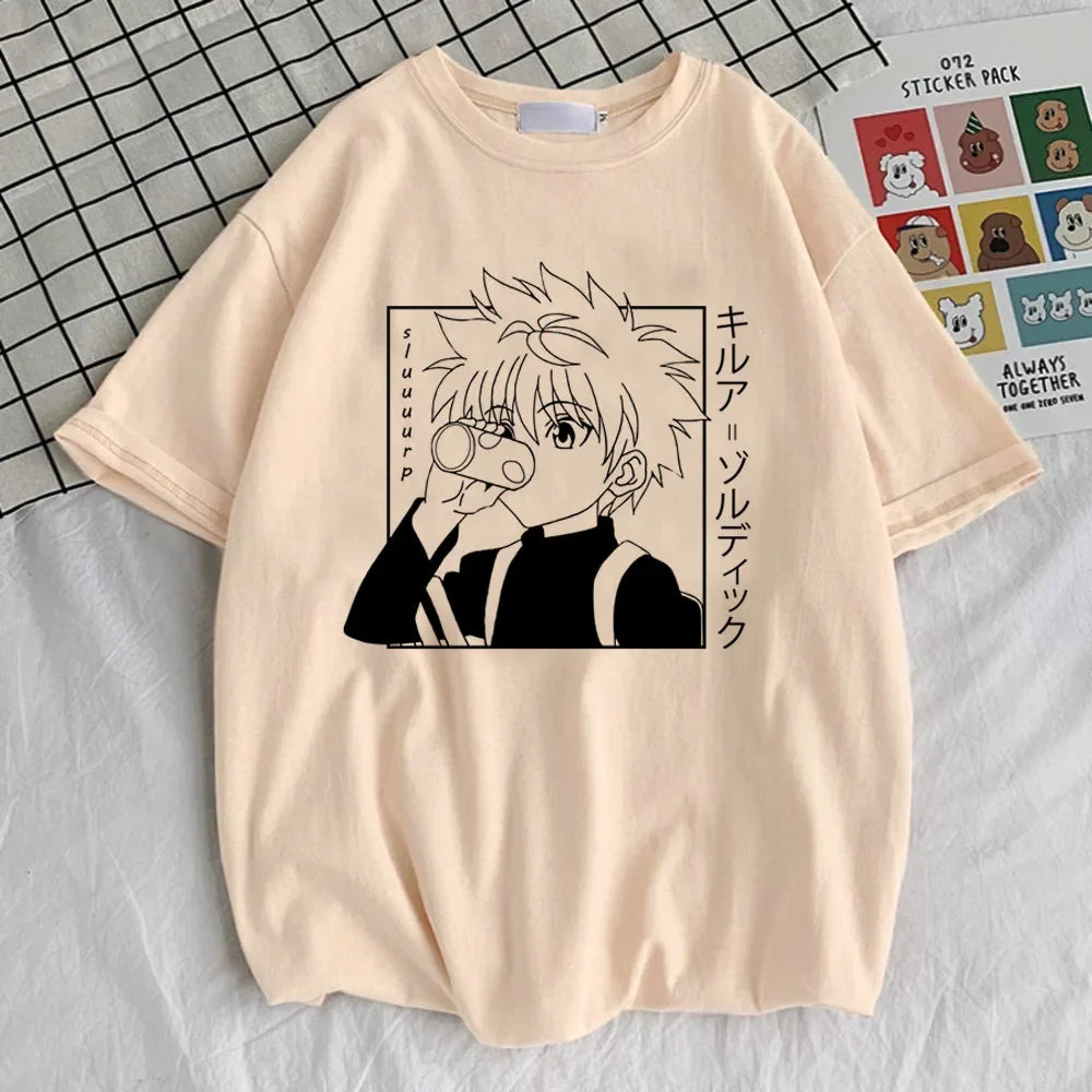 Hunter x Hunter t-shirt women kawaii harajuku  aesthetic anime Breathable Gothic t-shirt Comfortable aesthetic anime Grunge Punk