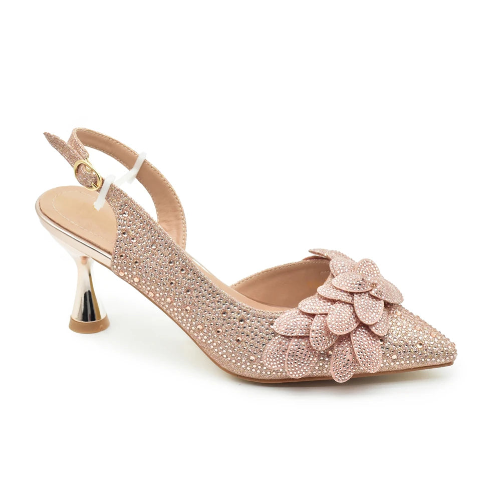 New Fashion Shoe and Bag Set for Party in Women Italian Luxury Bag and Shoes Set From Italy Full Diamonds Bride Shoes Designer