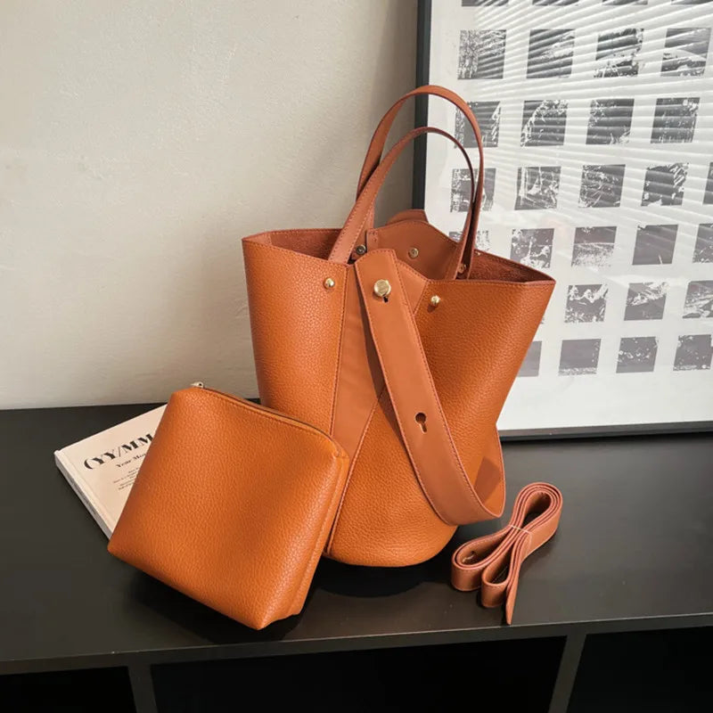 Fashion Trending Brand Luxury Designer Women Bags Female Handbags Solid Bucket Bag For Women 2026 Crossbody Shoulder Bags Totes