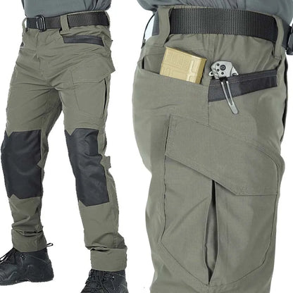 Cargo Pants Outdoor Multi-pocket Tactical Pants Ripstop Waterproof Trousers Male Wear-resistant Training Fishing Workwear Pant