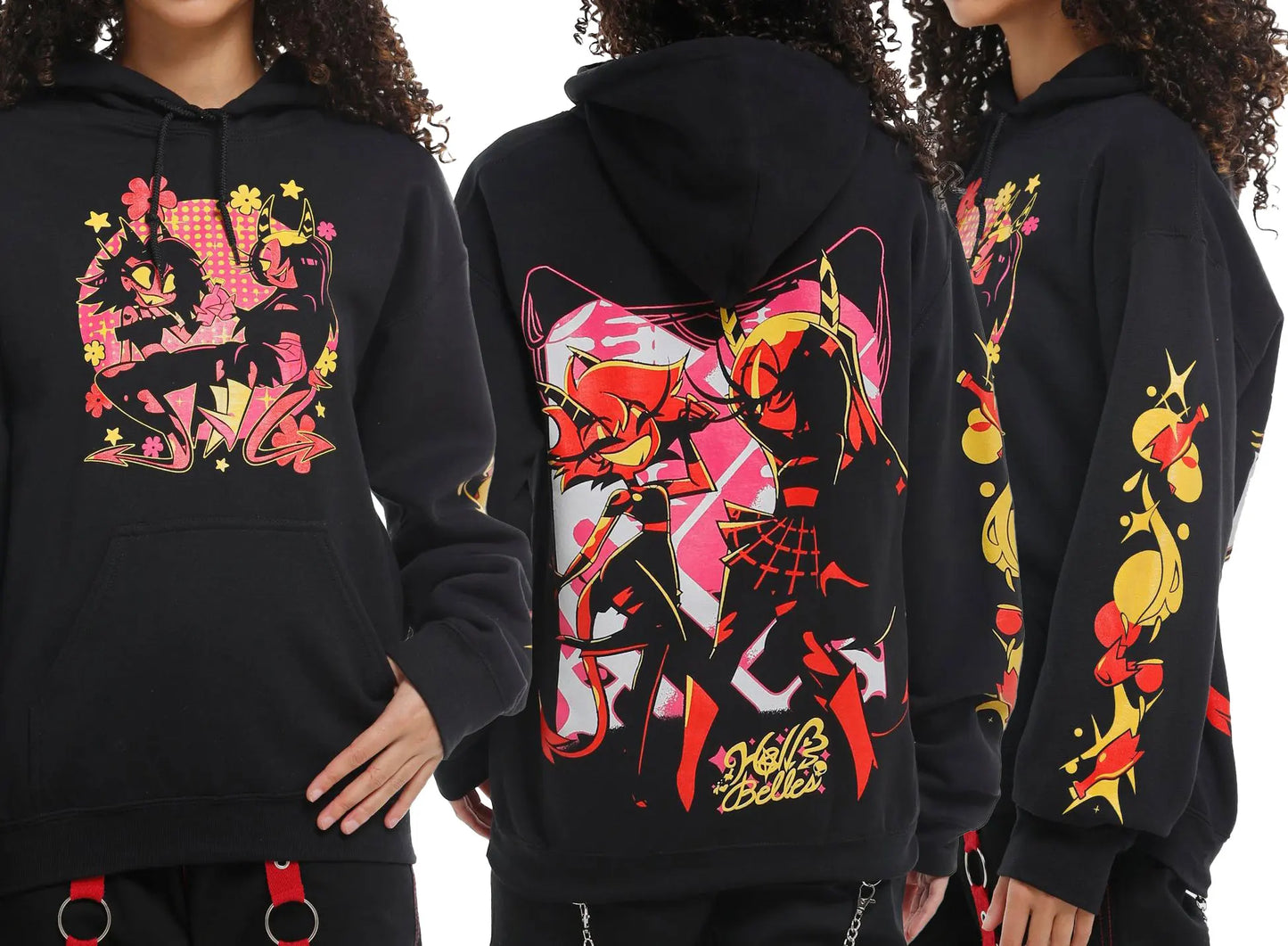 Autumn Winter Hoodies Helluva Boss Hell's Belles Graphic Pullover Men Women Oversized Sweatshirt Fleece Warm Winter Tracksuits